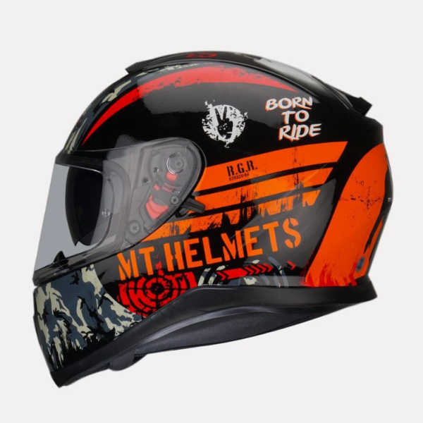 MT Helmets MT Thunder Sniper Gloss Black/Orange